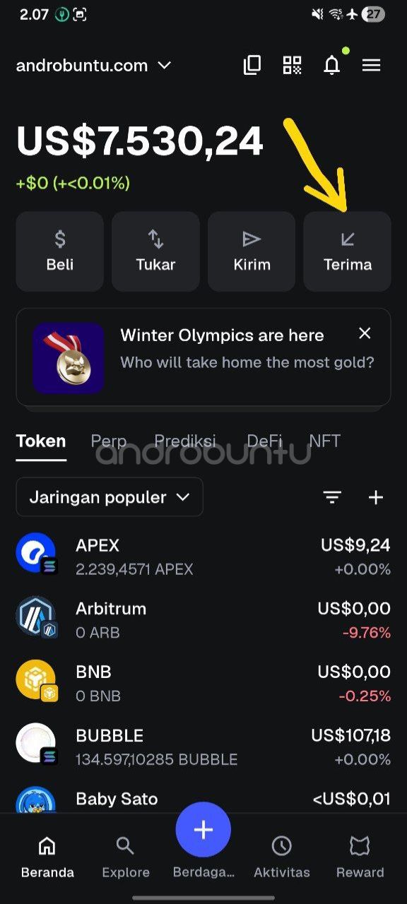 Transfer crypto Indodax 1