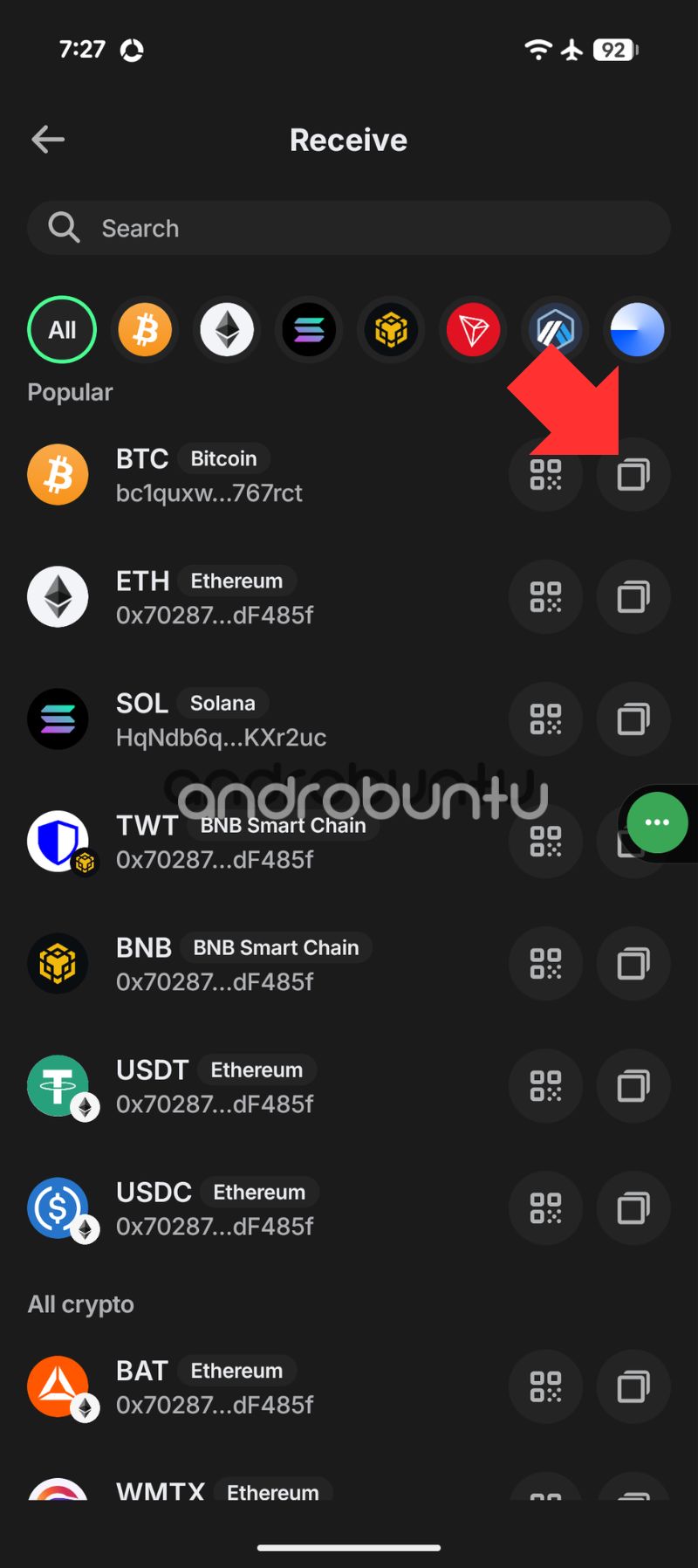 Transfer crypto Indodax 7