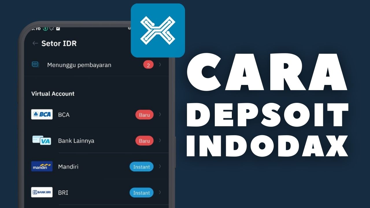 Tutorial deposit rupiah Indodax