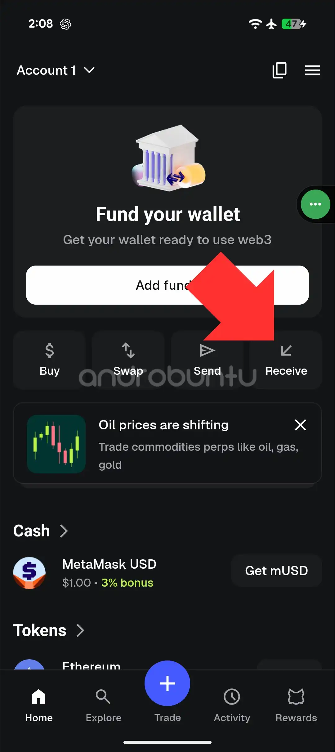 Cara Melihat Alamat Ethereum Wallet di MetaMask 1