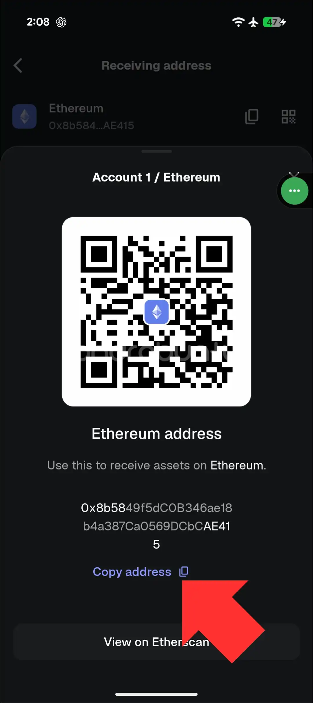 Cara Melihat Alamat Ethereum Wallet di MetaMask 3