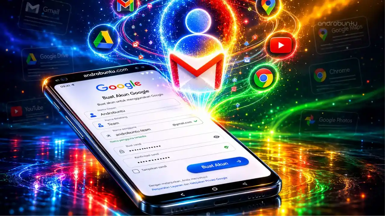 Tutorial cara membuat email baru di HP Android