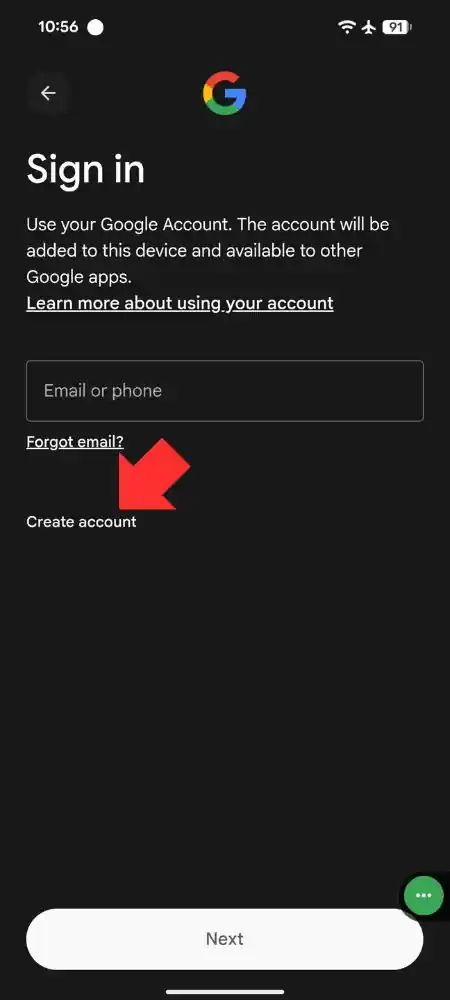 Cara Membuat Email di HP Android 4