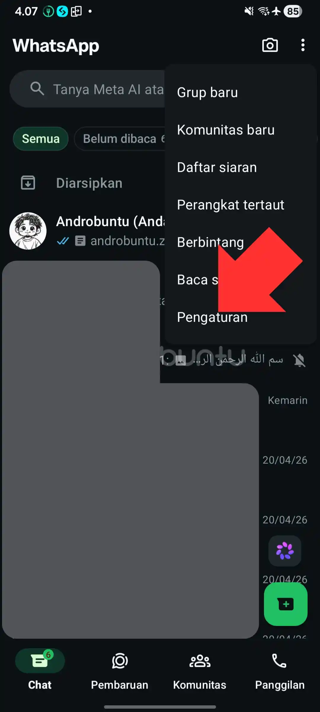 Cara backup WhatsApp 1