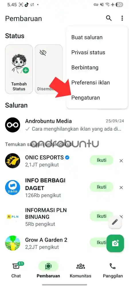 Cara membuat username di whatsapp