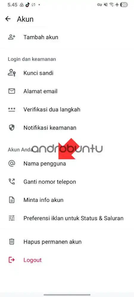 Cara membuat username di whatsapp