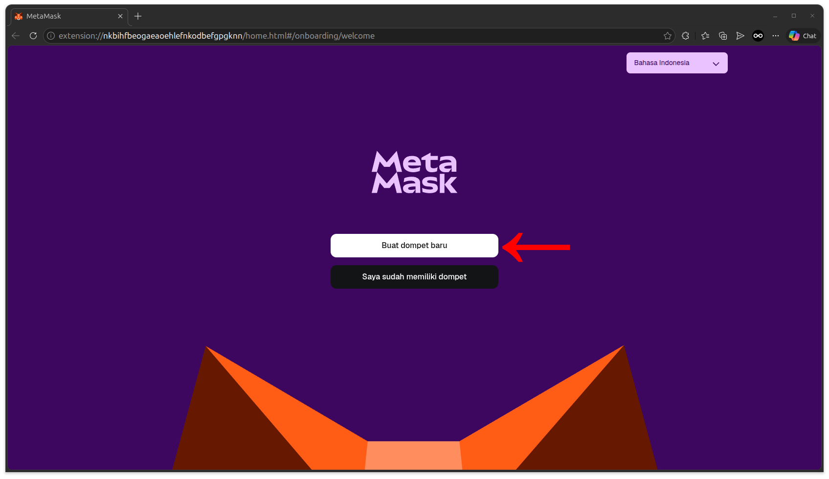 Cara buat wallet MetaMask