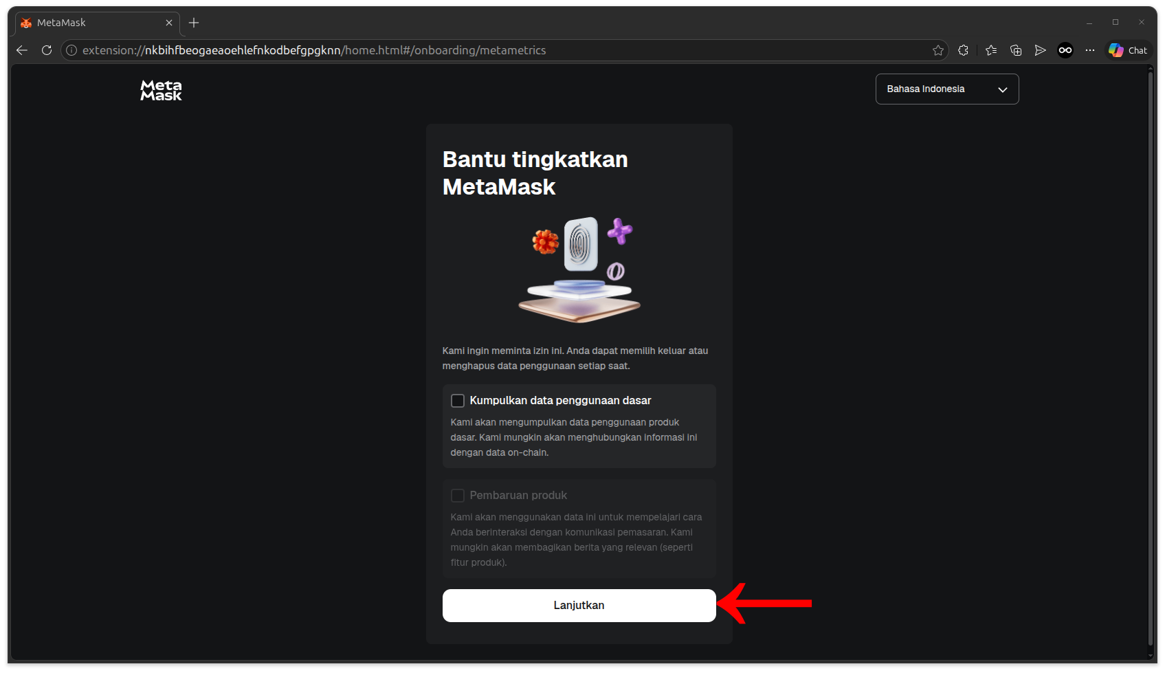 Cara buat wallet MetaMask