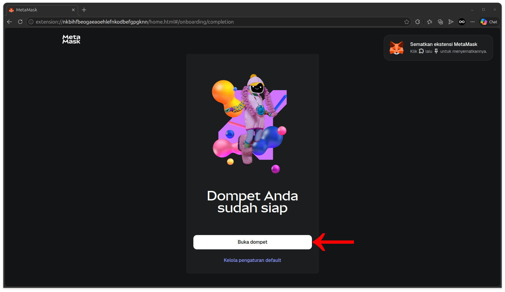 Cara buat wallet MetaMask