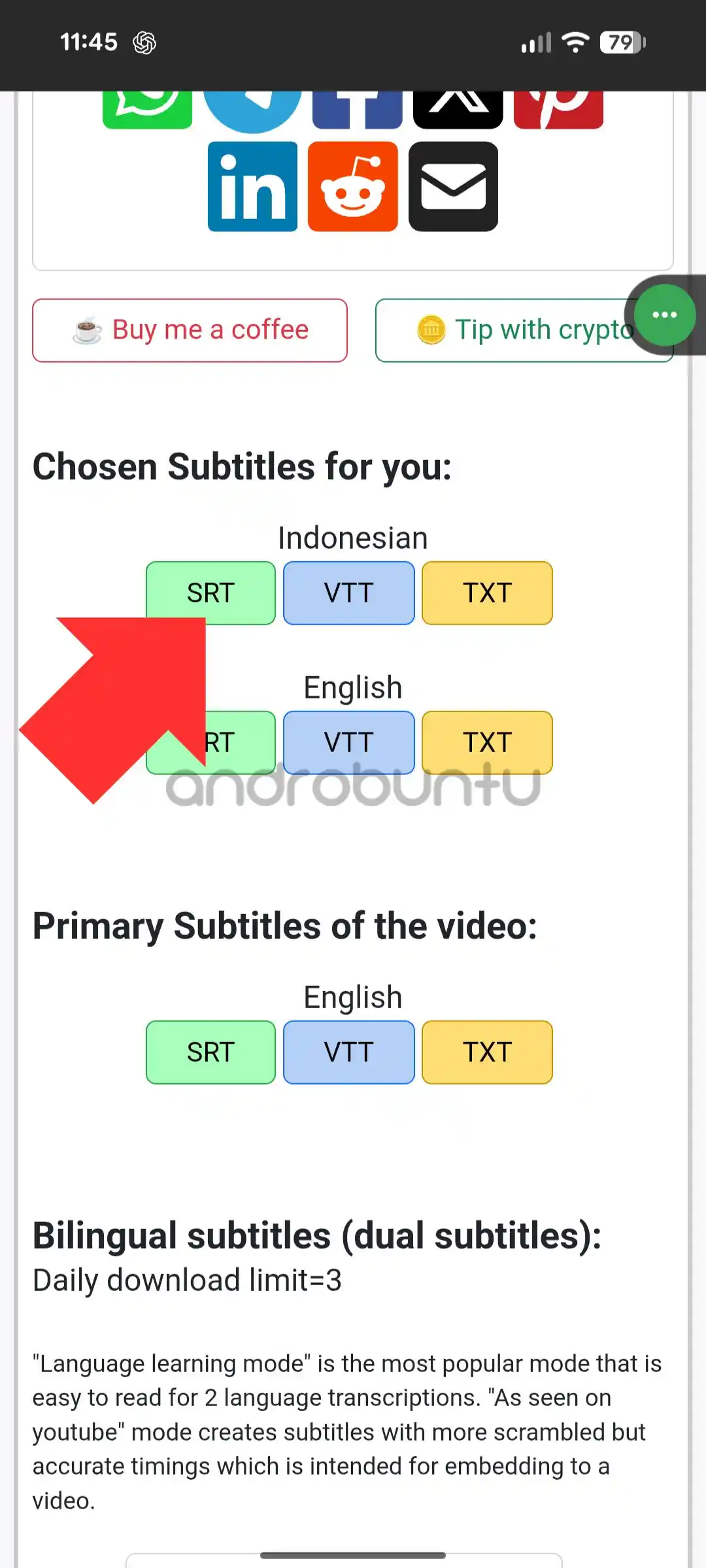 Cara Download Subtitle YouTube 4