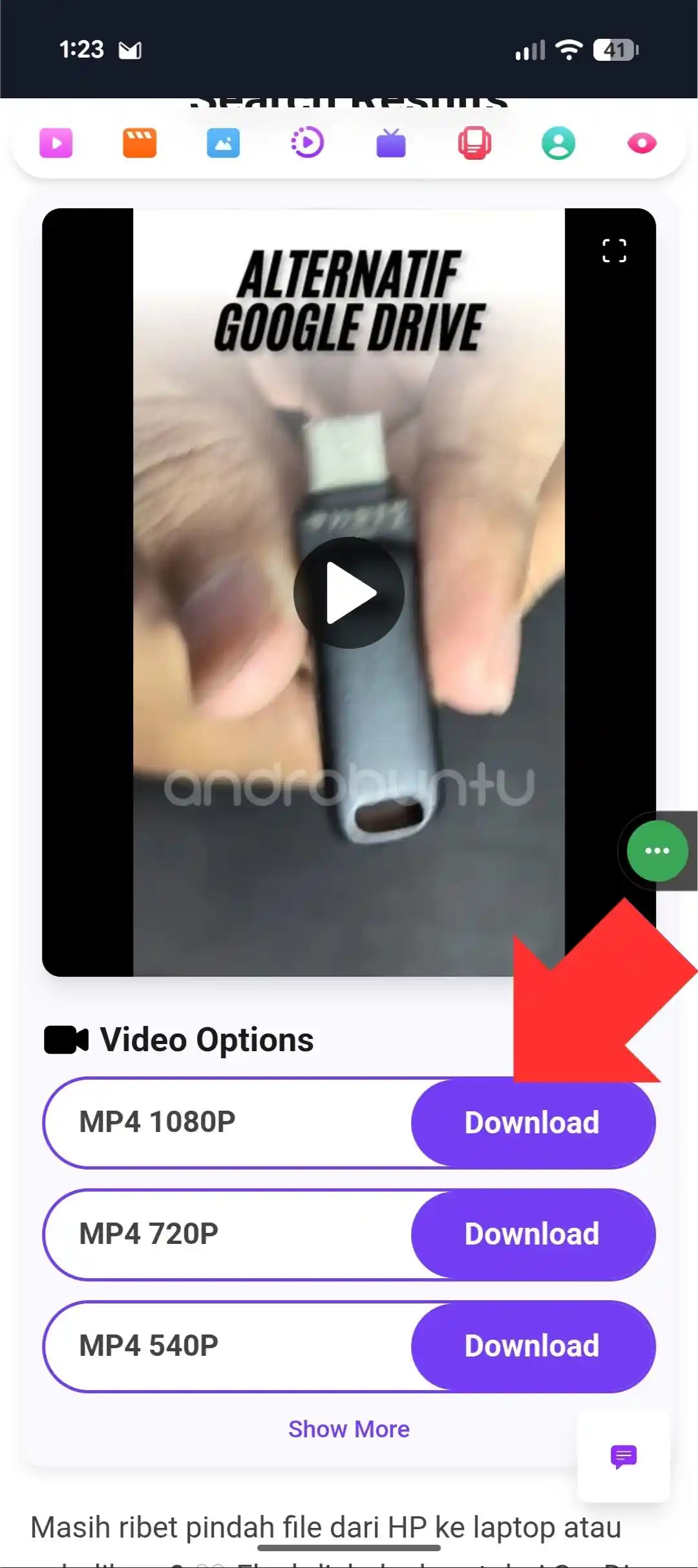 Cara download video instagram