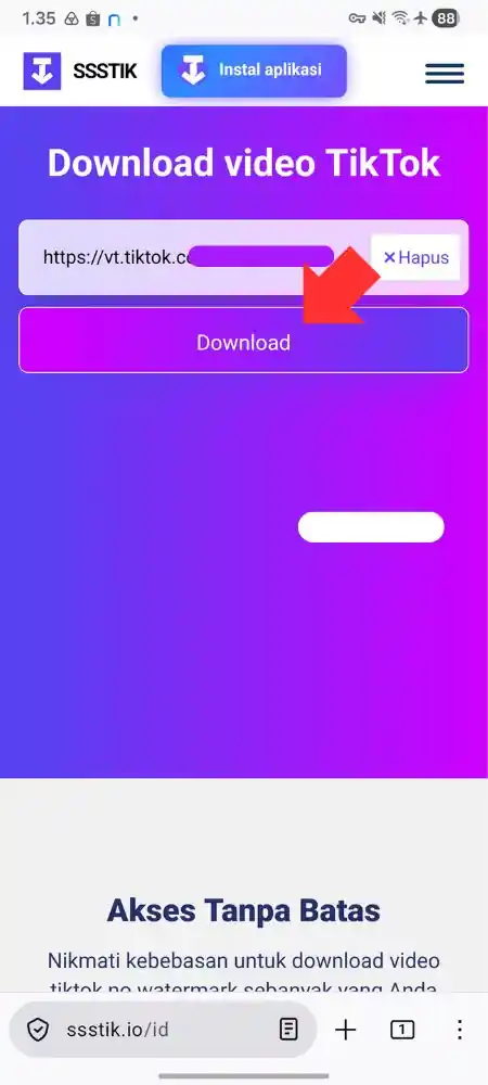 Cara Download Video TikTok 3