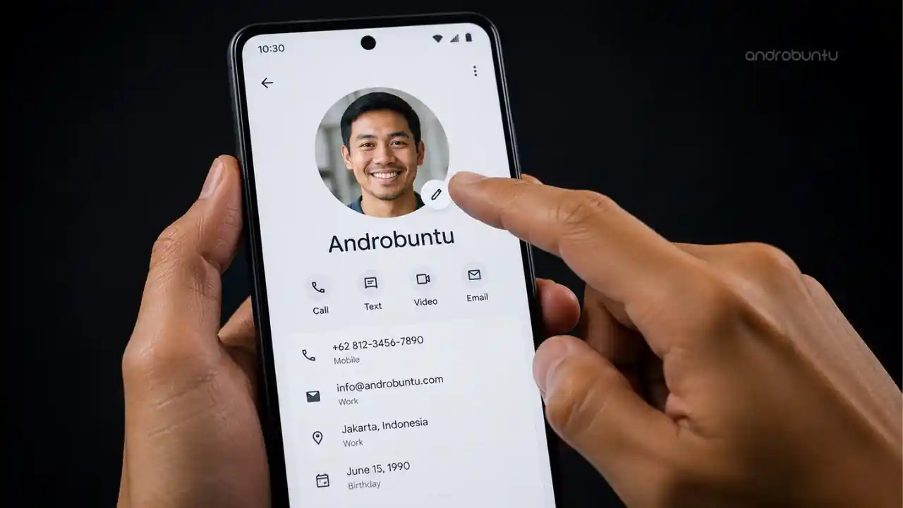 Cara Menambahkan Foto Kontak di HP Android