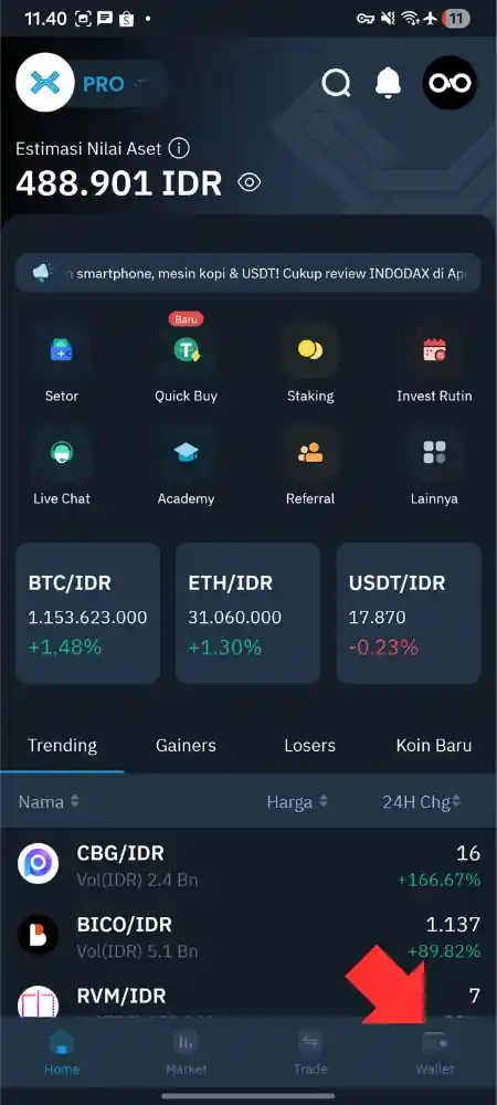Cara Menerima Bitcoin di Indodax by Androbuntu 1