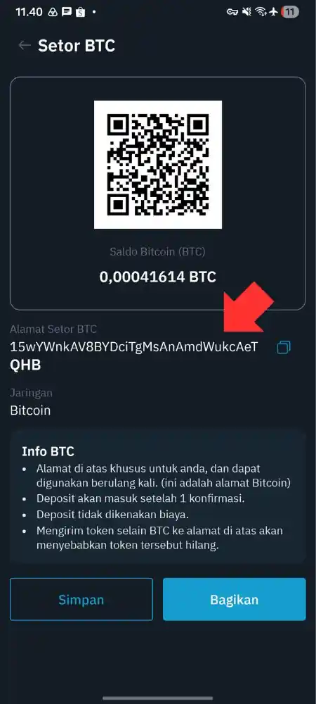 Cara Menerima Bitcoin di Indodax by Androbuntu 4
