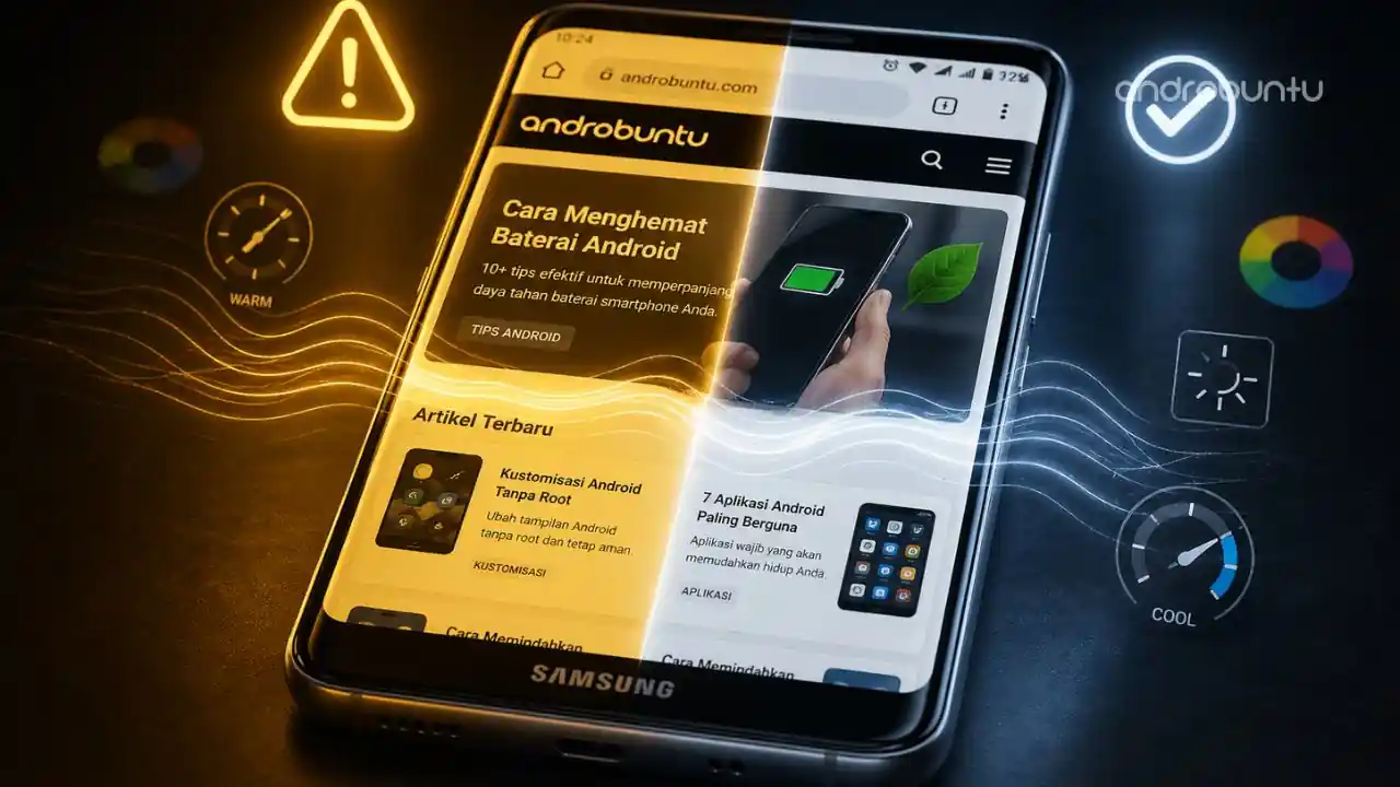 Cara Mengatasi Warna Kekuningan di Layar HP Samsung