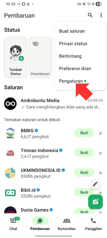 Cara mengembalikan chat whatsapp 1