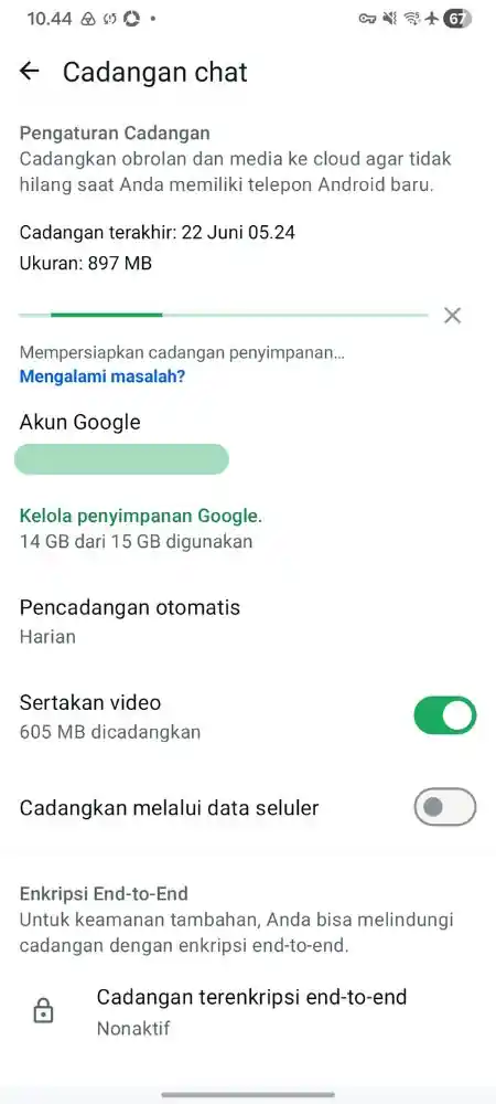 Cara mengembalikan chat whatsapp 5