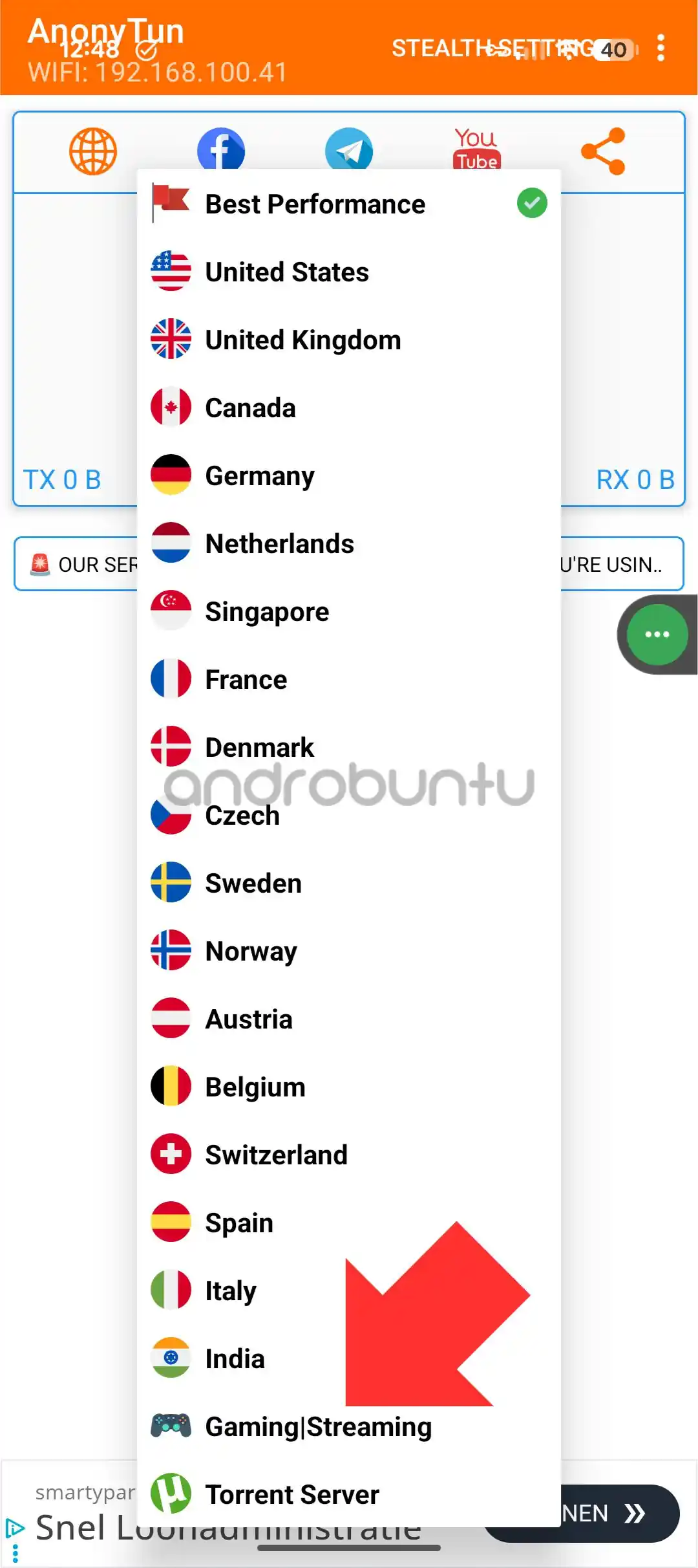 Mengganti Server di Anonytun by Androbuntu