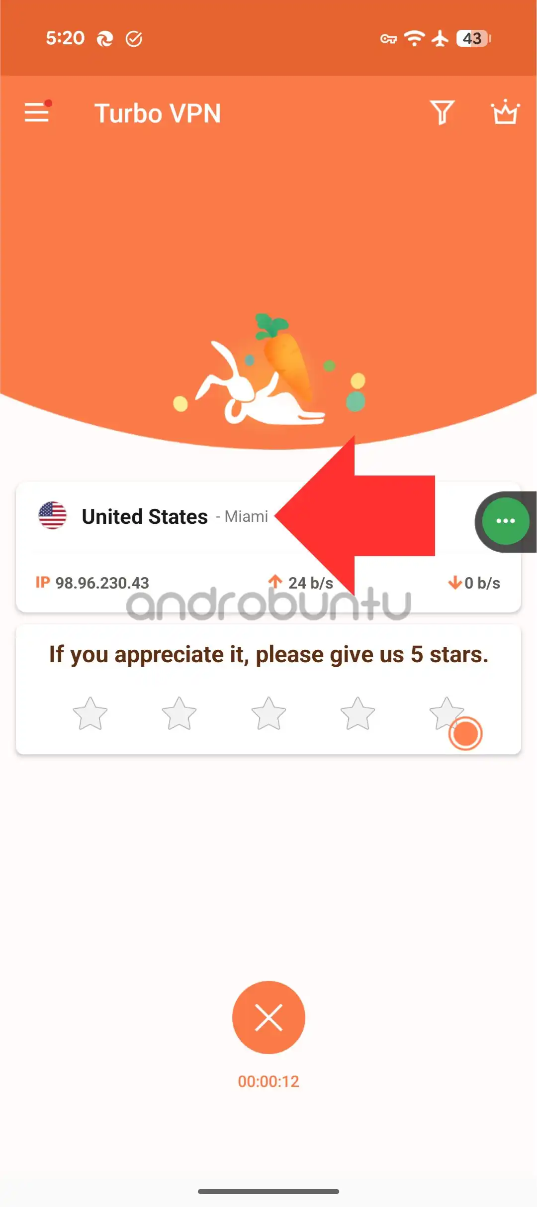 Cara Menggunakan Turbo VPN 4