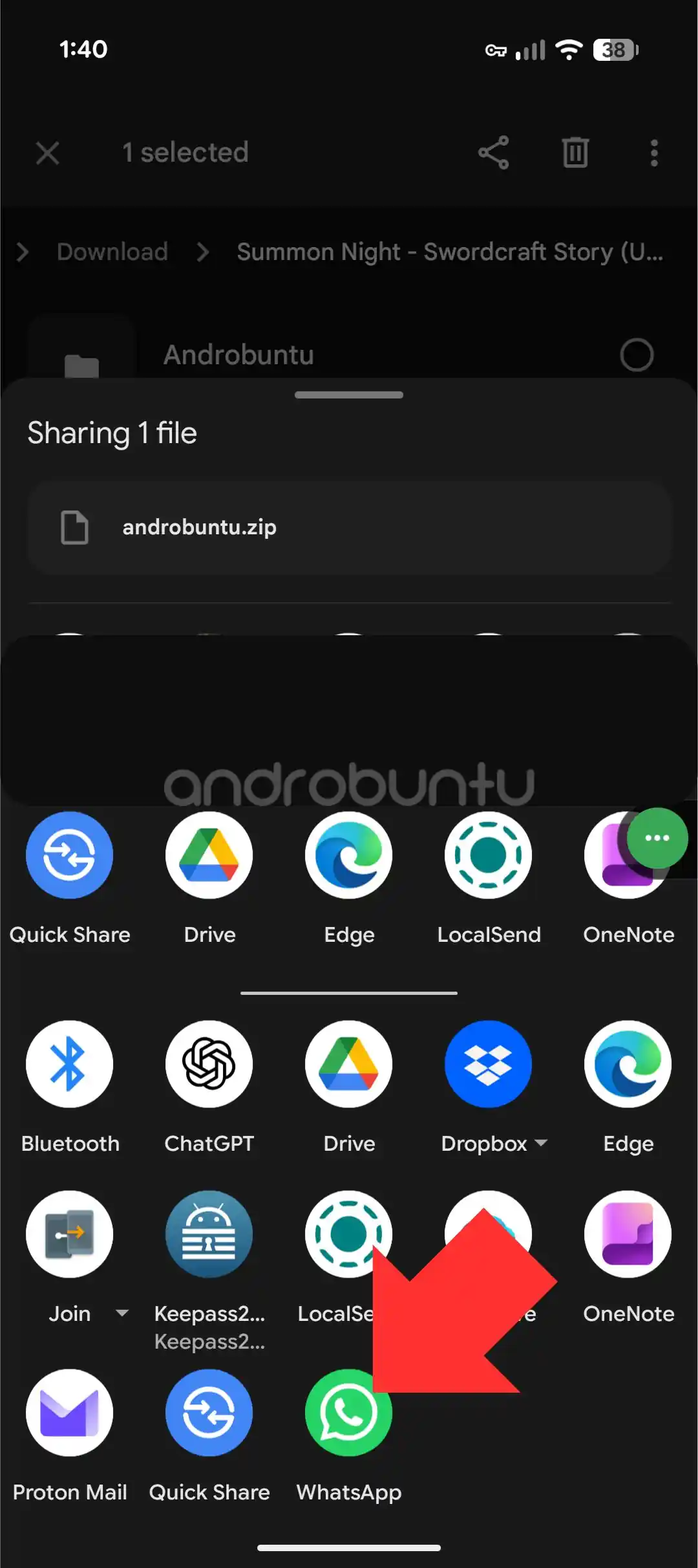 Cara Mengirim Folder Melalui WhatsApp 6