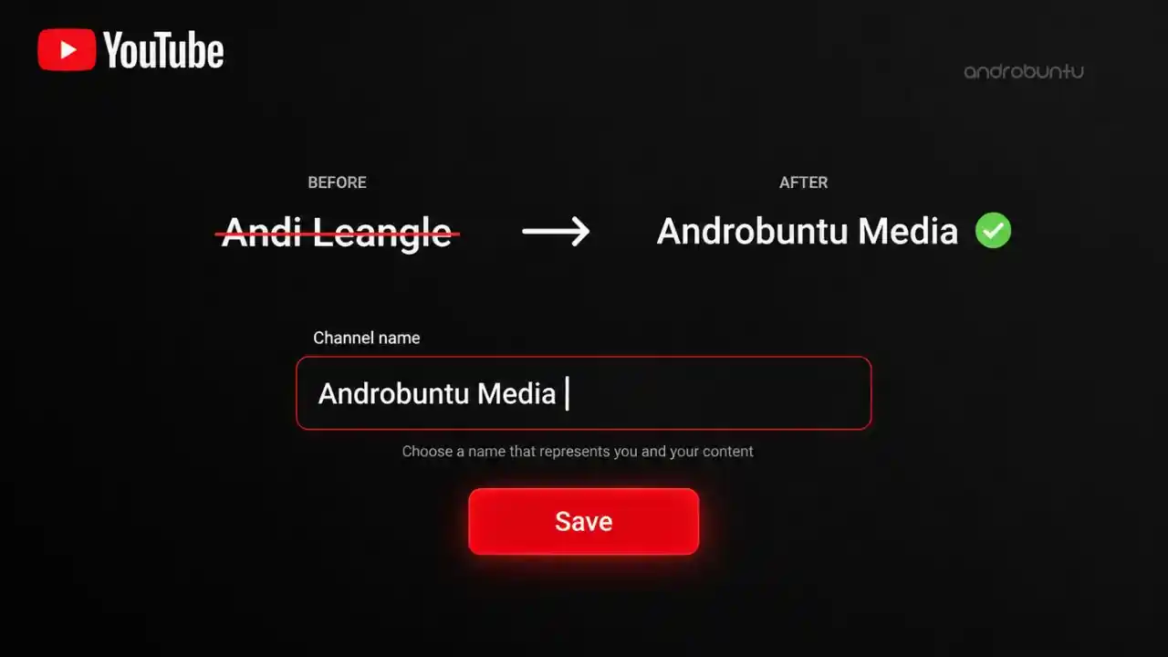 Cara Mengubah Nama Channel YouTube