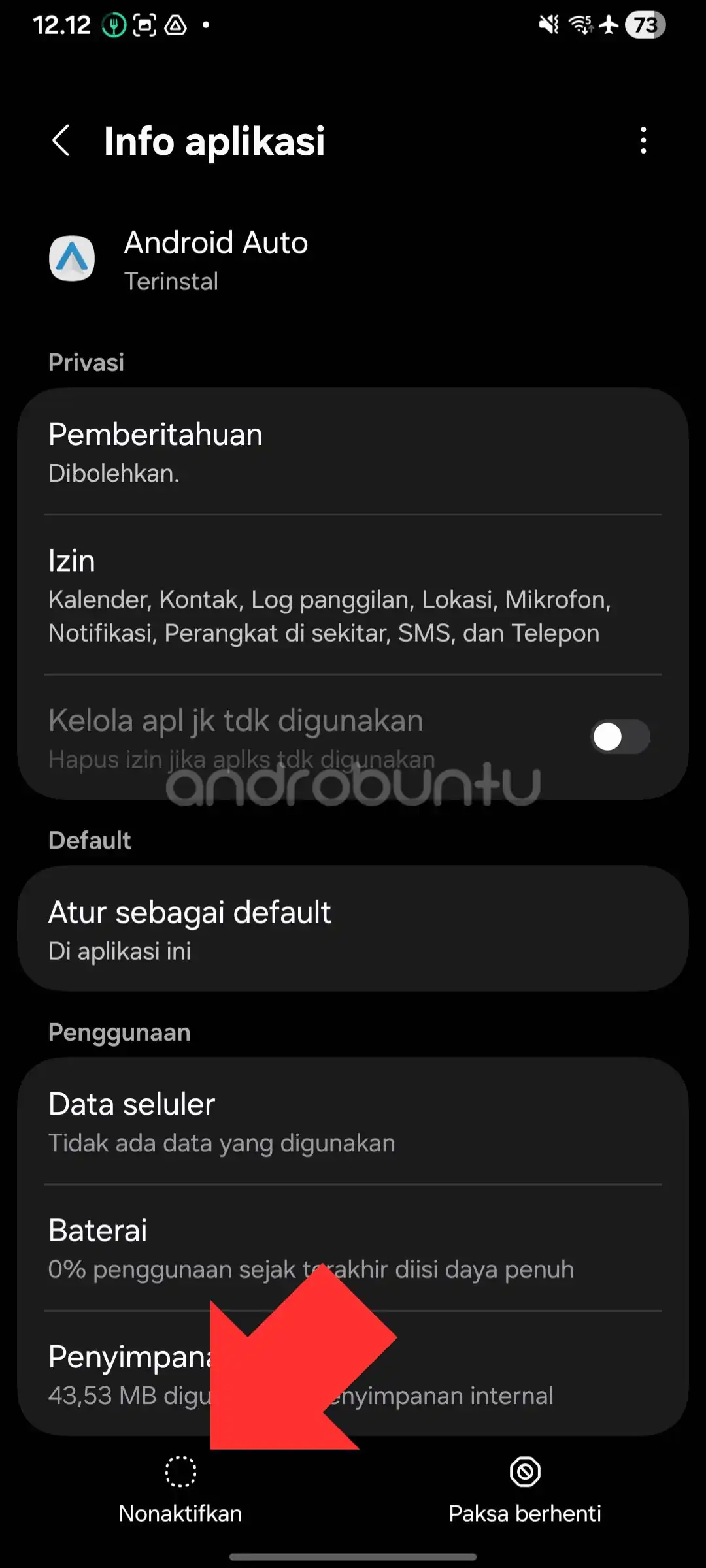 Cara Menonakifkan Aplikasi Samsung 3