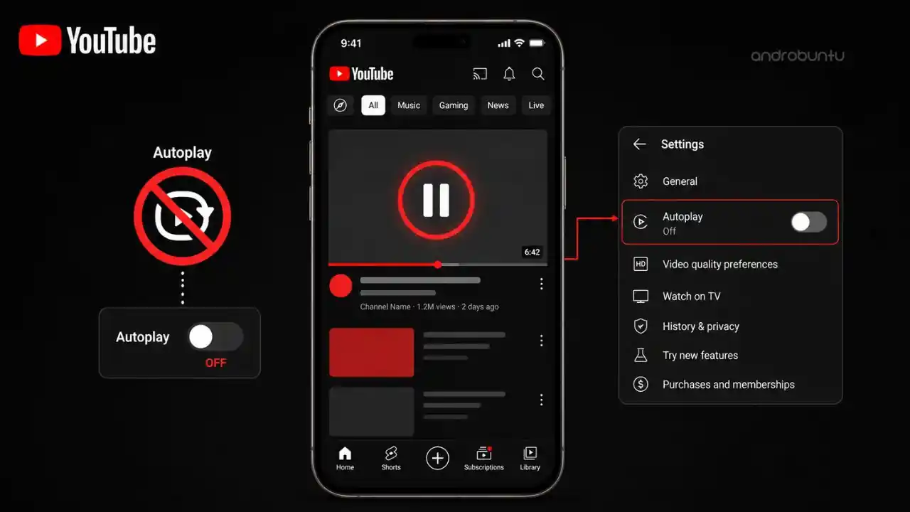 Cara Agar Video di Beranda YouTube Tidak Terputar Otomatis