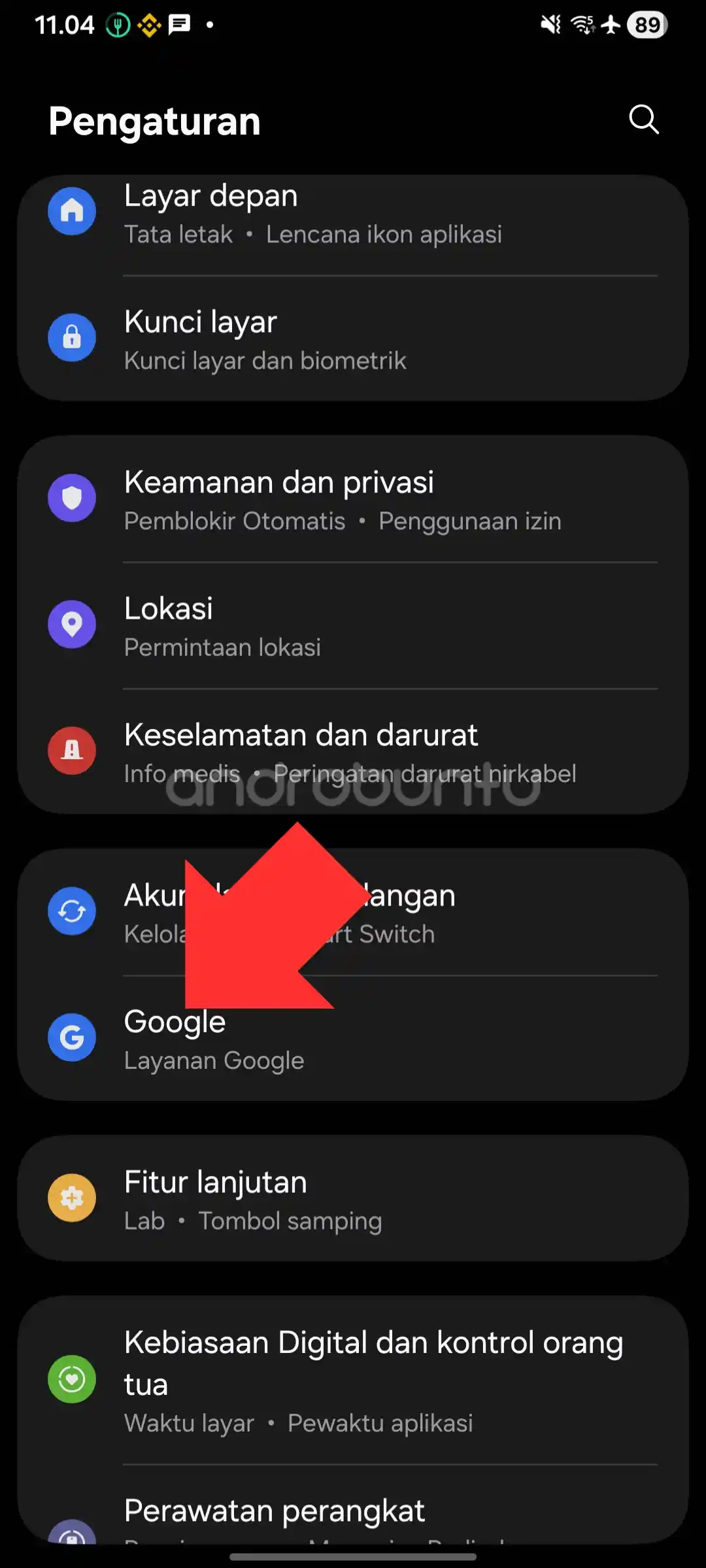 Tambah Akun Google di Android 1