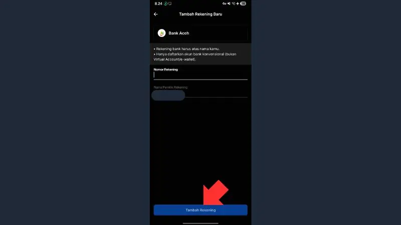 Cara Withdraw Rupiah ke Rekening Bank di Pintu 5