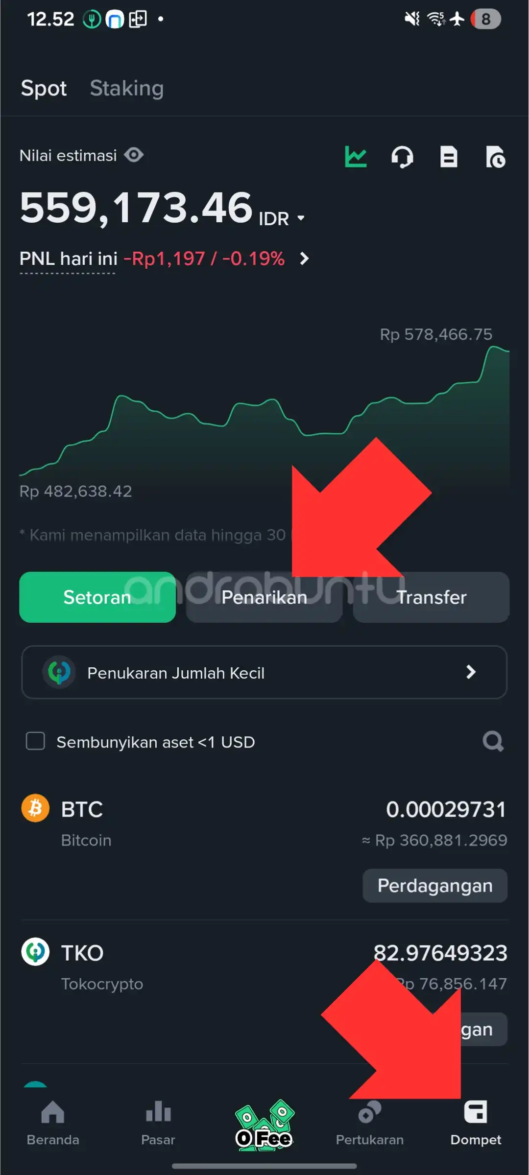 Cara Withdraw Tokocrypto ke Rekening Bank by Androbuntu 1