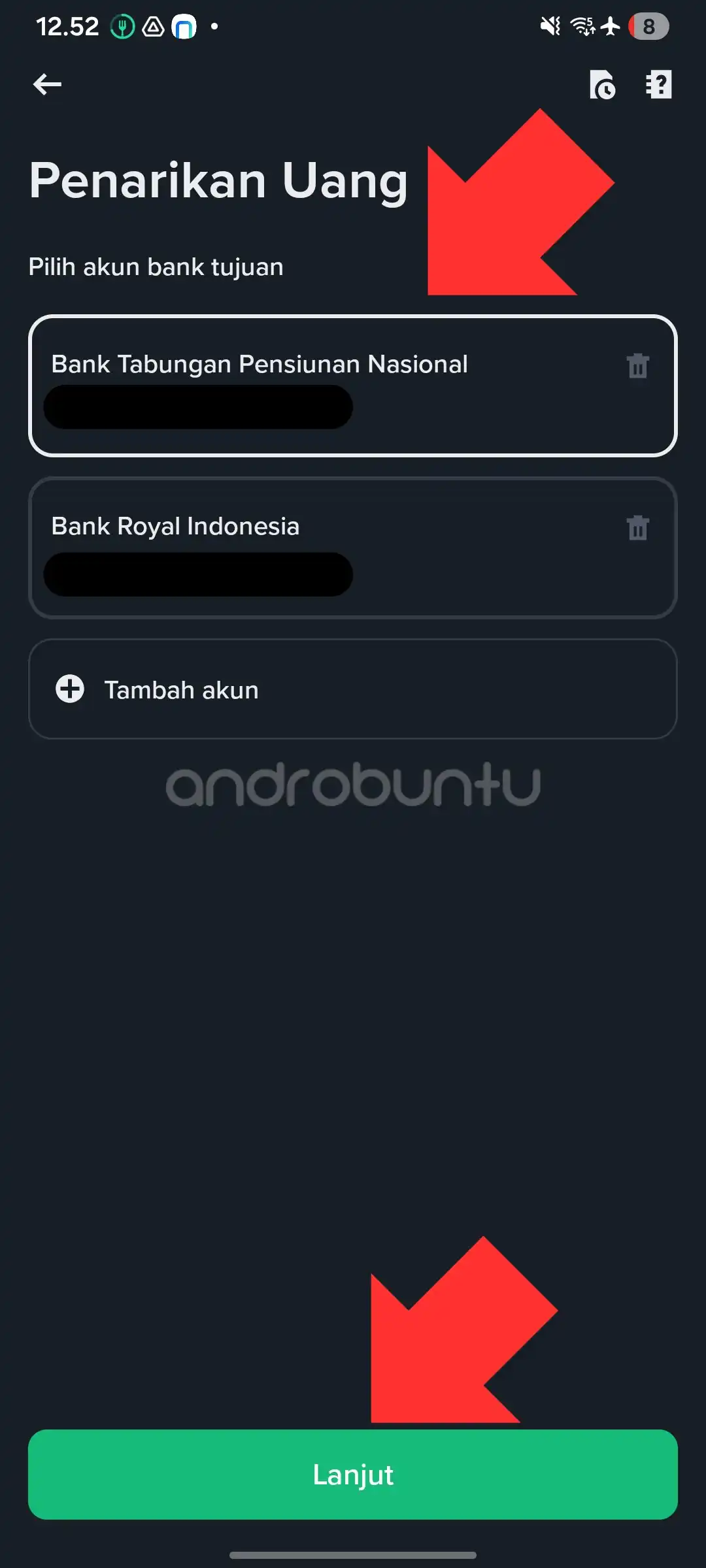 Cara Withdraw Tokocrypto ke Rekening Bank by Androbuntu 3