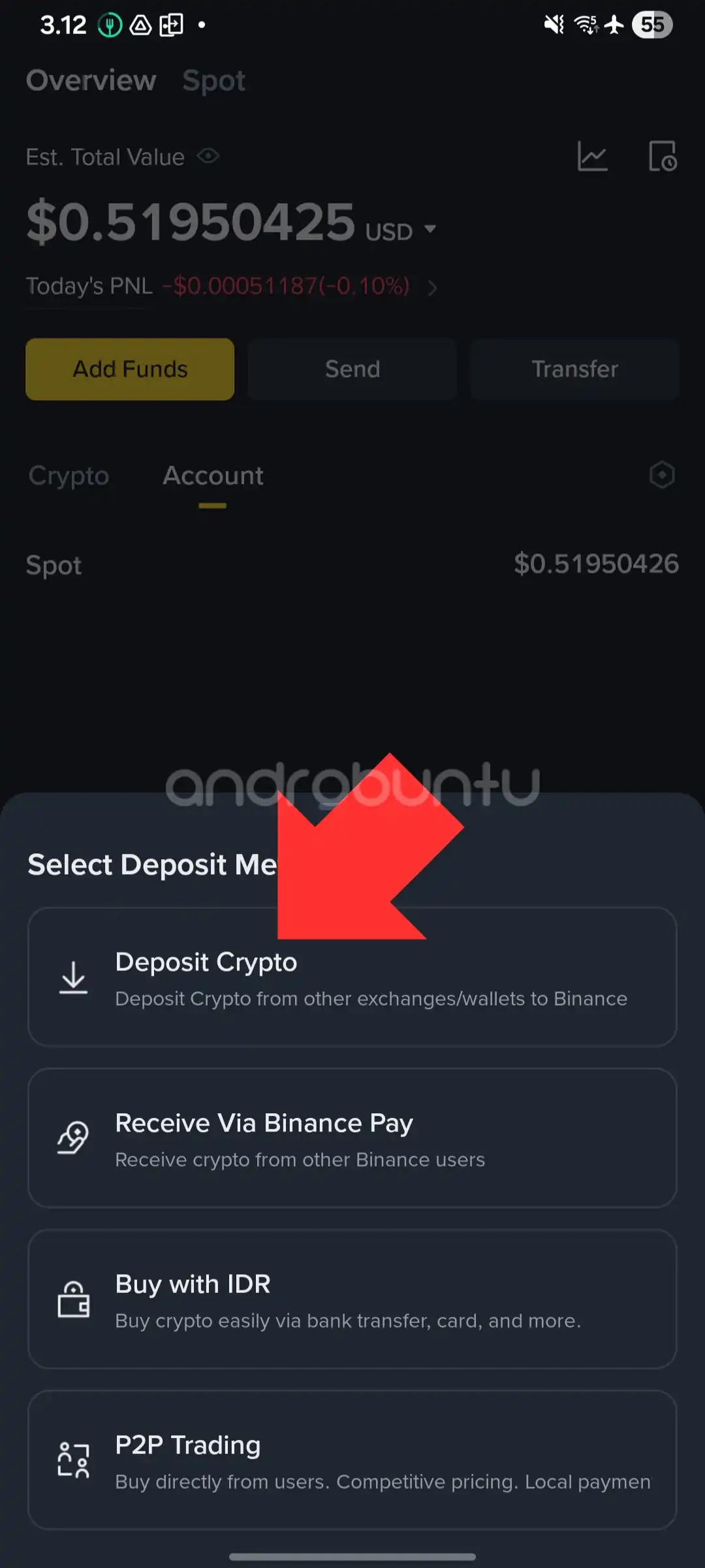 Cara Deposit di Binance 2