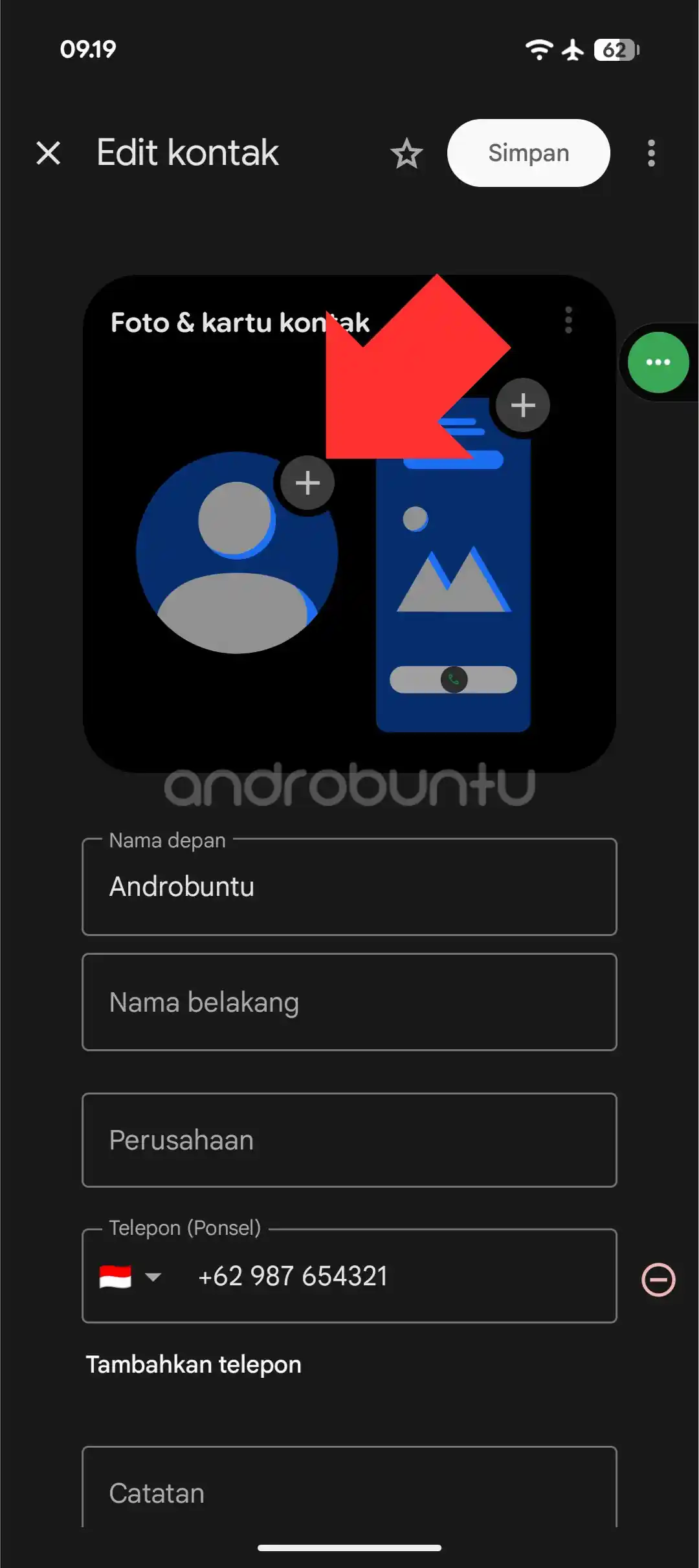 Cara Menambahkan Foto Kontak di HP Android by Androbuntu 4