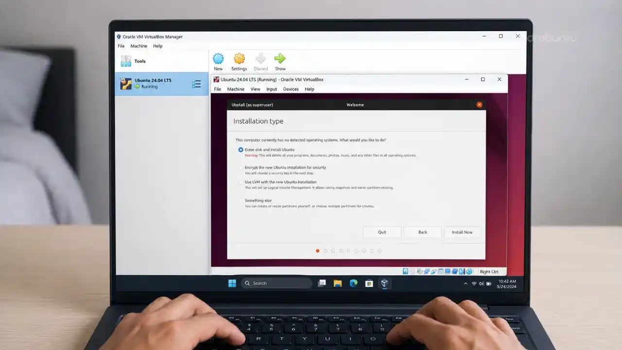 Install Linux di VirtualBox