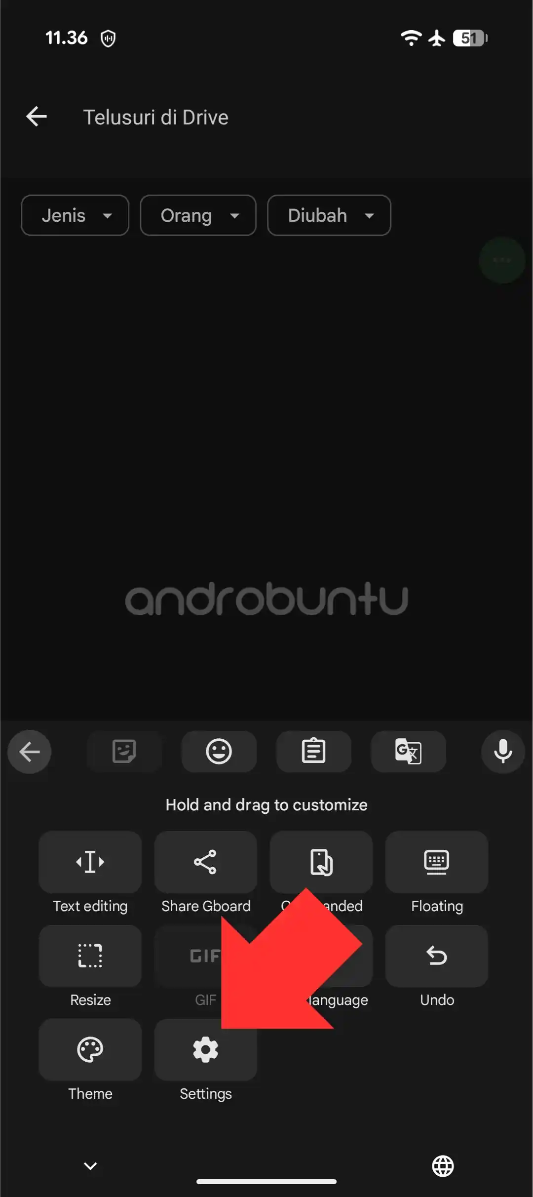 Keyboard bahasa arab di android 1