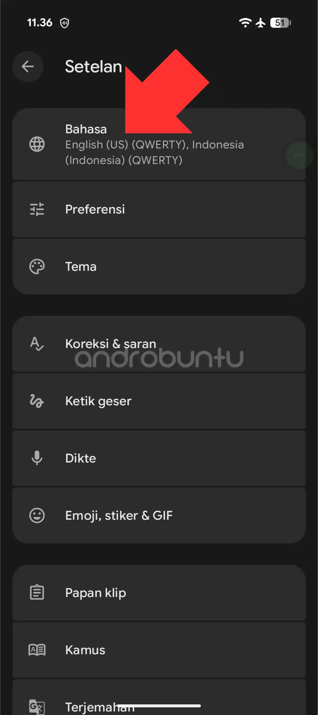 Keyboard bahasa arab di android 2