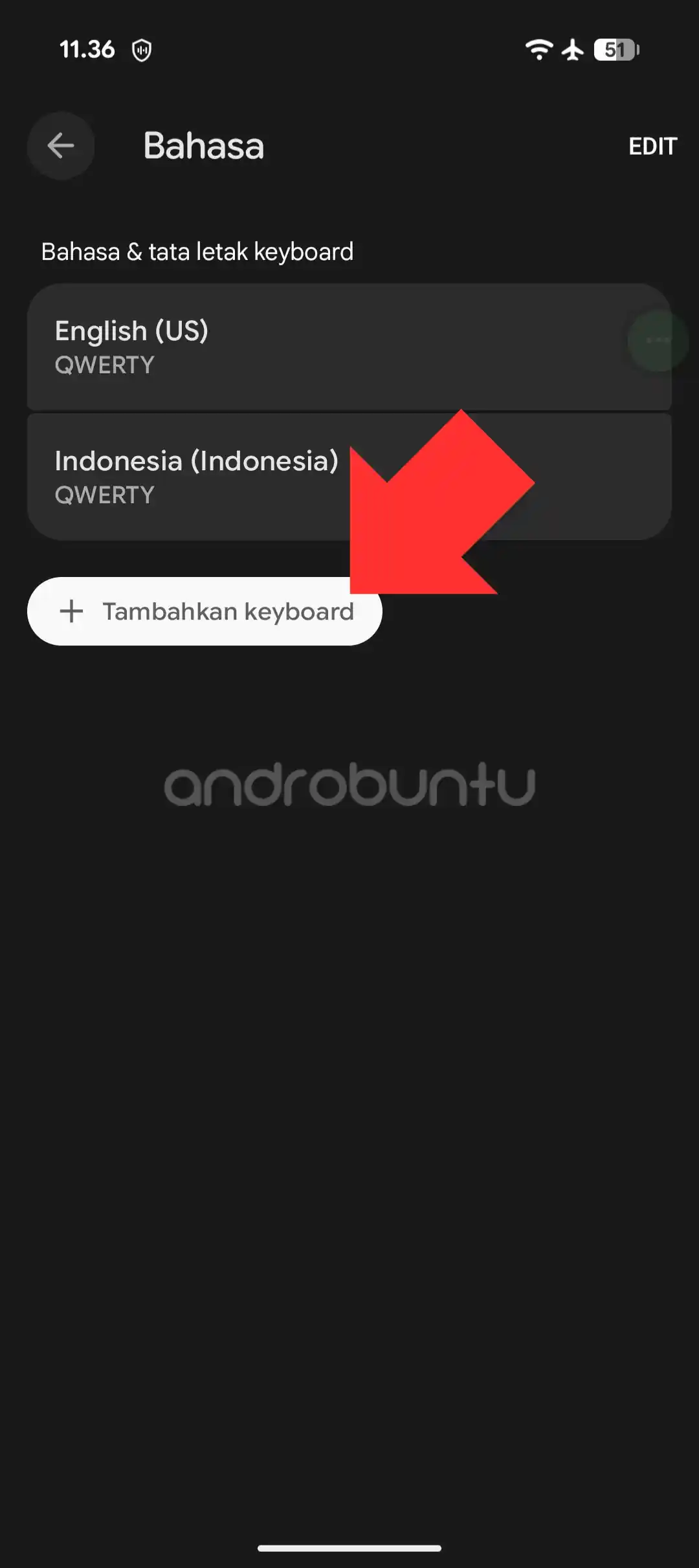 Keyboard bahasa arab di android 3