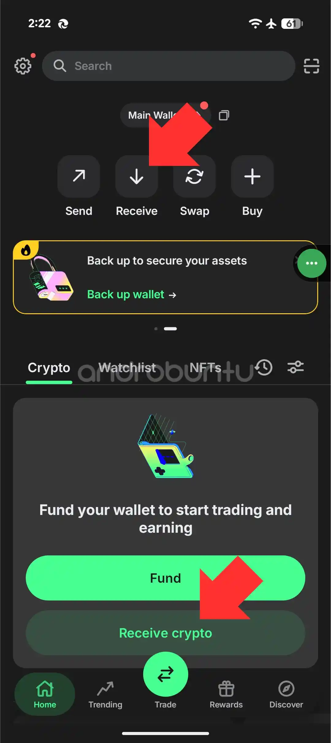 Cara melihat alamat wallet di Trust Wallet 1