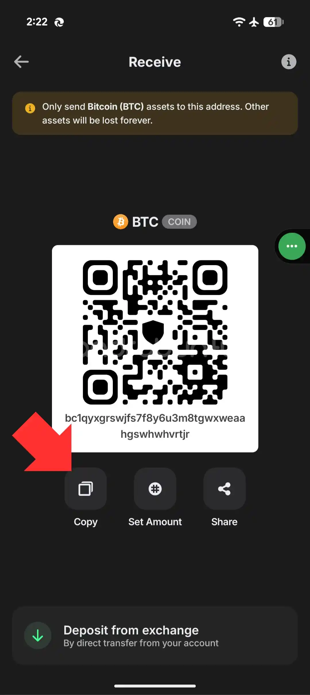 Cara melihat alamat wallet di Trust Wallet 3