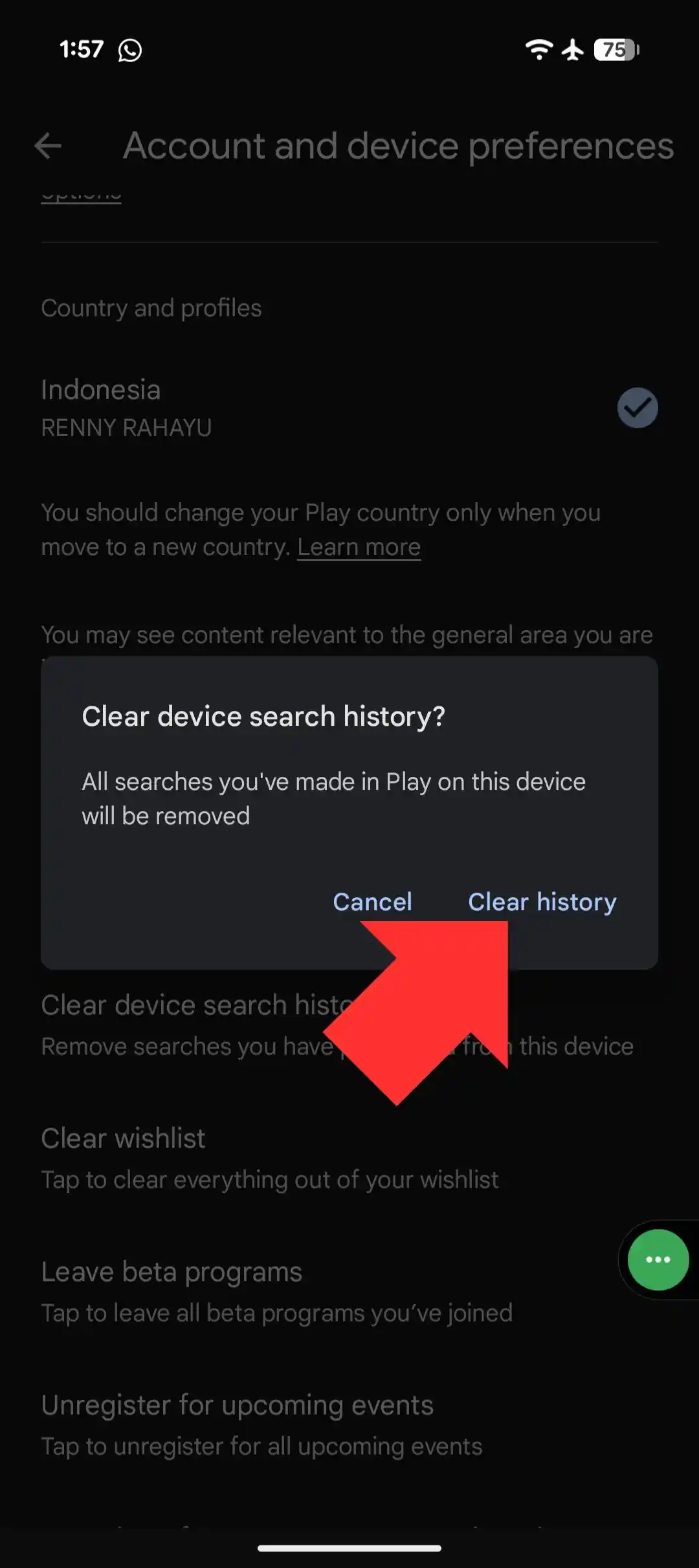 Cara Hapus Riwayat Google Play Store 5