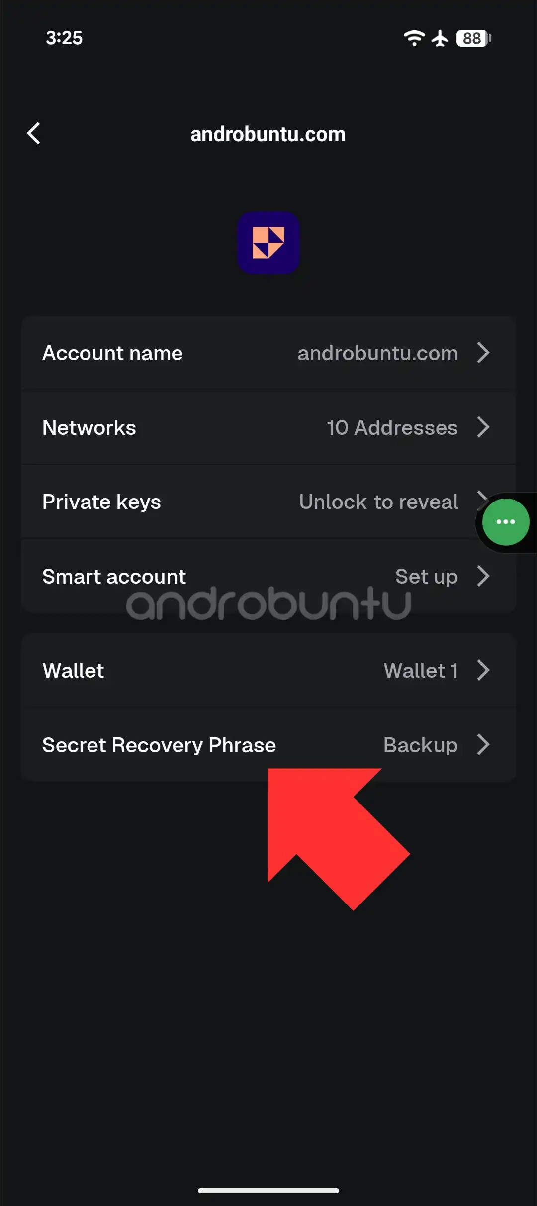 Cara Melihat Frasa Pemulihan Rahasia di MetaMask (HP Android & iPhone 3