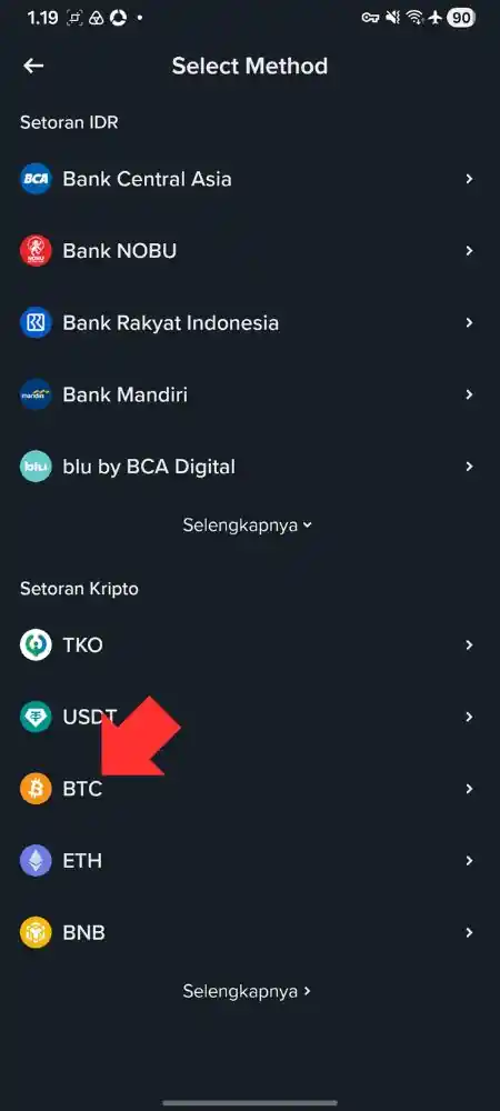 Cara Mengirim Cryptocurrency dari Trust Wallet ke Tokocrypto by Androbuntu 1