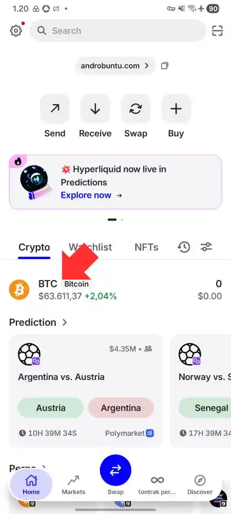 Cara Mengirim Cryptocurrency dari Trust Wallet ke Tokocrypto by Androbuntu 1