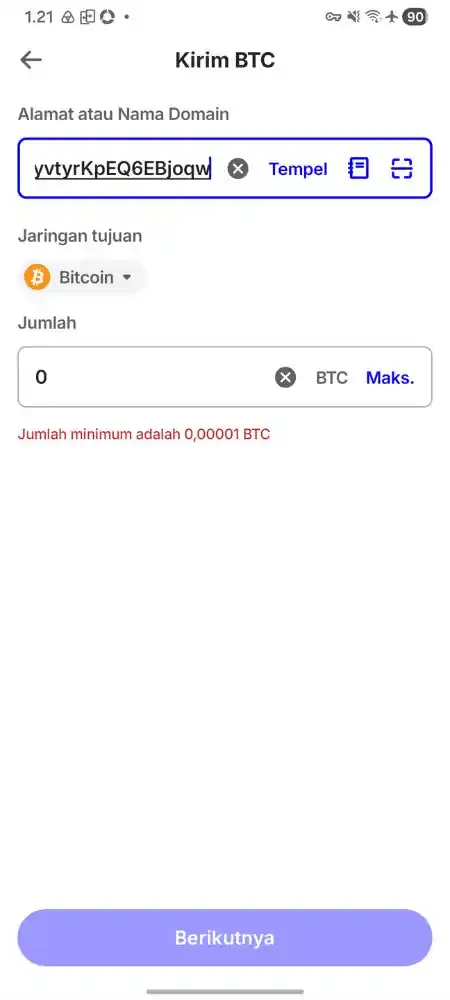 Cara Mengirim Cryptocurrency dari Trust Wallet ke Tokocrypto by Androbuntu 1
