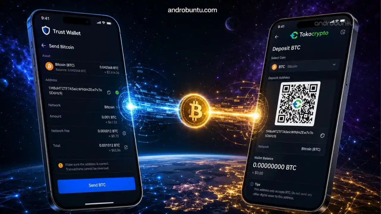 Cara Mengirim Cryptocurrency dari Trust Wallet ke Tokocrypto